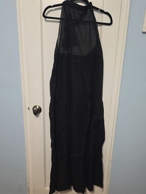 HYFVE Black Sheer Halter Swim Cover-Up